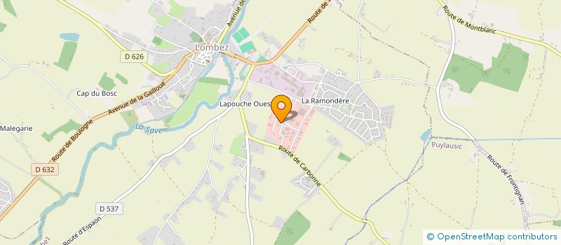 localisation de l'entreprise MADAME FANNY COT  LOMBEZ