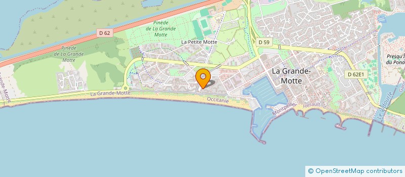 localisation de l'entreprise MADAME FANNY COTTRET  LA GRANDE-MOTTE