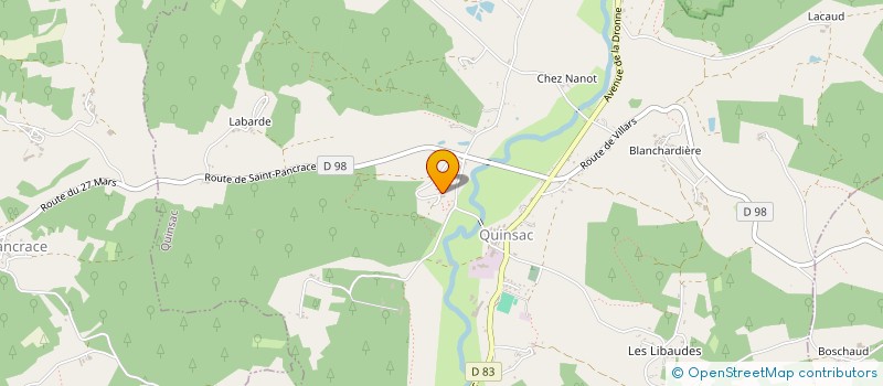 localisation de l'entreprise MADAME FANNY COULOUMY  QUINSAC