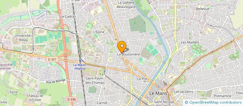 localisation de l'entreprise MADAME FANNY COUPPEY à LE MANS