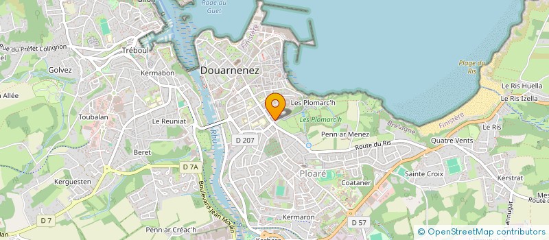 localisation de l'entreprise MADAME FANNY COURRIC  DOUARNENEZ