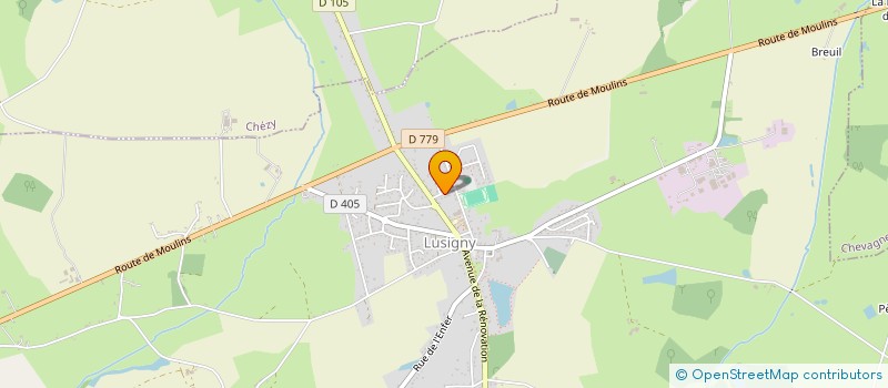 localisation de l'entreprise MADAME FANNY COURTEBRAS à LUSIGNY