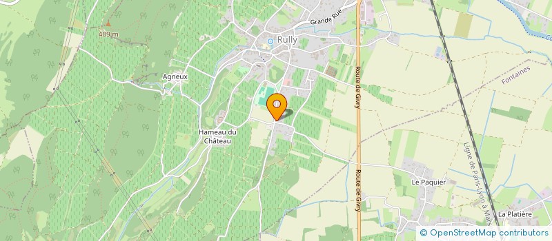 localisation de l'entreprise MADAME FANNY CREGNIAUX  RULLY