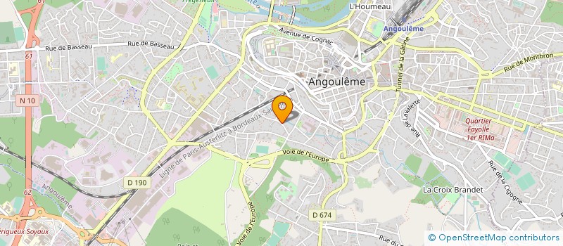 localisation de l'entreprise MADAME FANNY CRESTETTO à ANGOULEME