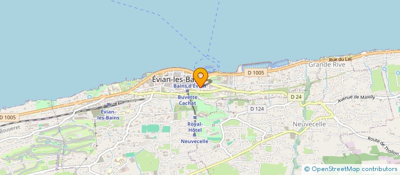 localisation de l'entreprise MADAME FANNY CROCHET à EVIAN-LES-BAINS