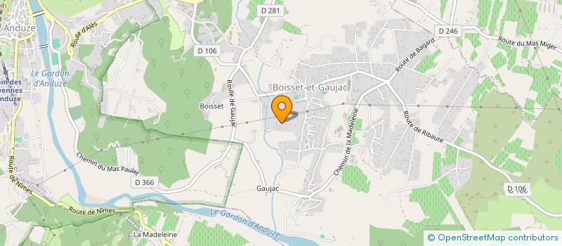 localisation de l'entreprise MADAME FANNY CUBILIER  BOISSET-ET-GAUJAC