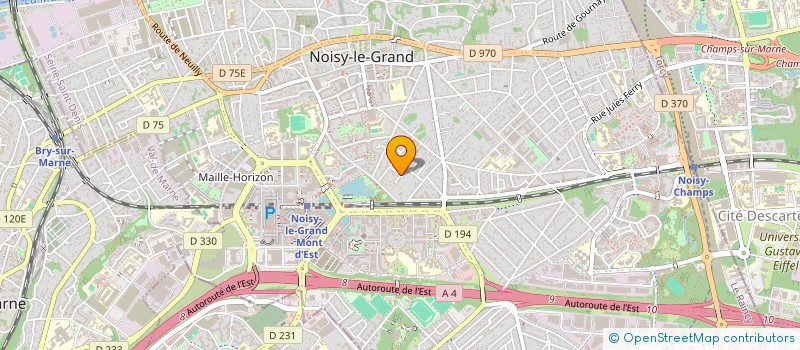 localisation de l'entreprise MADAME FANNY D'HOUTAUD à NOISY-LE-GRAND