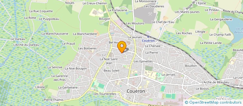 localisation de l'entreprise MADAME FANNY DAGUIN à COUERON