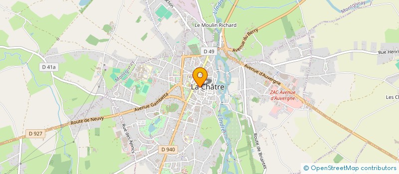 localisation de l'entreprise MADAME FANNY DAILLY à LA CHATRE