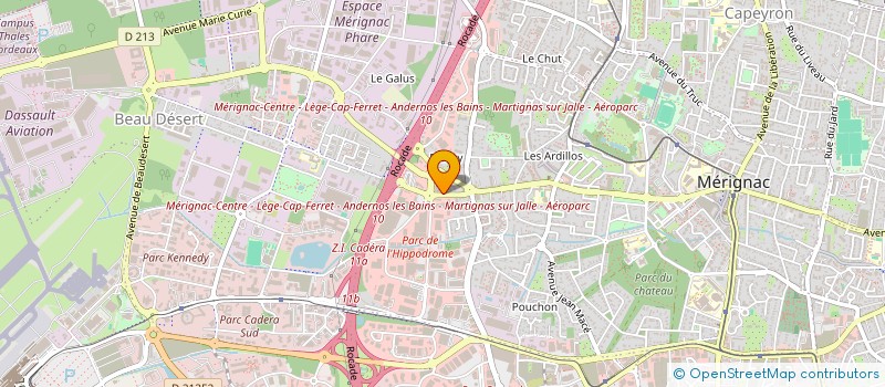 localisation de l'entreprise MADAME FANNY DANEY à MERIGNAC