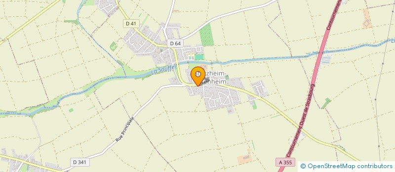 localisation de l'entreprise MADAME FANNY DANEY DE MARCILLAC  WIWERSHEIM