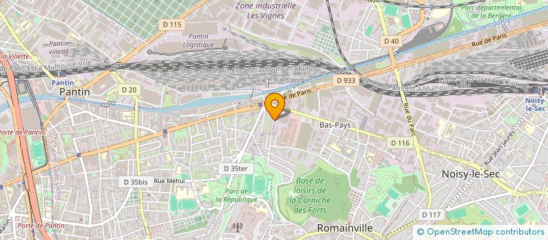 localisation de l'entreprise MADAME FANNY DAPRA  PANTIN