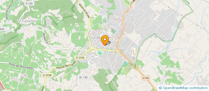 localisation de l'entreprise MADAME FANNY DARRIEUSSECQ  LE BEAUSSET