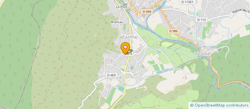 localisation de l'entreprise MADAME FANNY DAVID  CAZILHAC