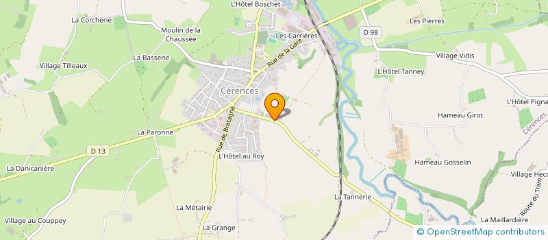 localisation de l'entreprise MADAME FANNY DAVOINE  CERENCES