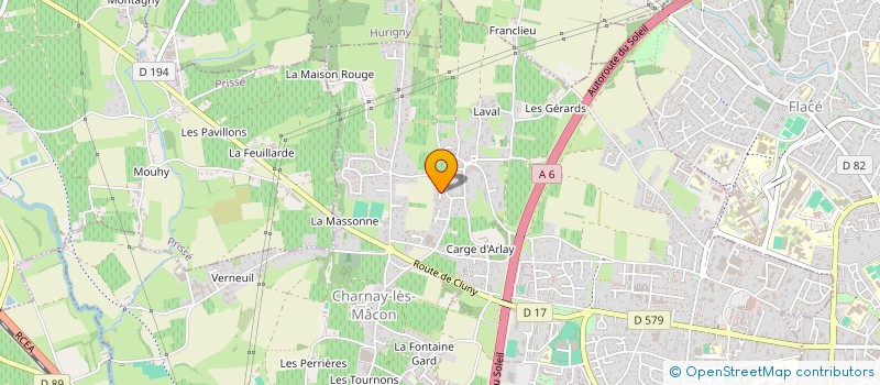 localisation de l'entreprise MADAME FANNY DE CATA à CHARNAY-LES-MACON