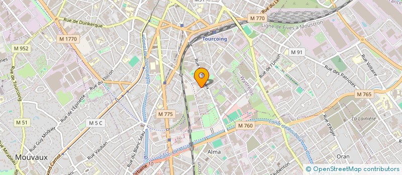 localisation de l'entreprise MADAME FANNY DEGARDIN  TOURCOING