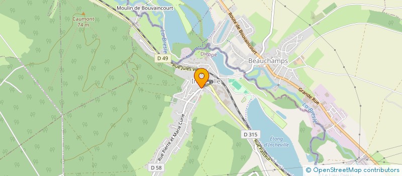 localisation de l'entreprise MADAME FANNY DEGAUGUE  INCHEVILLE