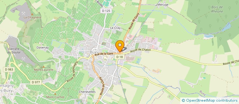 localisation de l'entreprise MADAME FANNY DEGUEURCE  BUXY