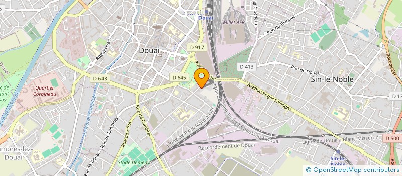 localisation de l'entreprise MADAME FANNY DELIESSCHE  DOUAI