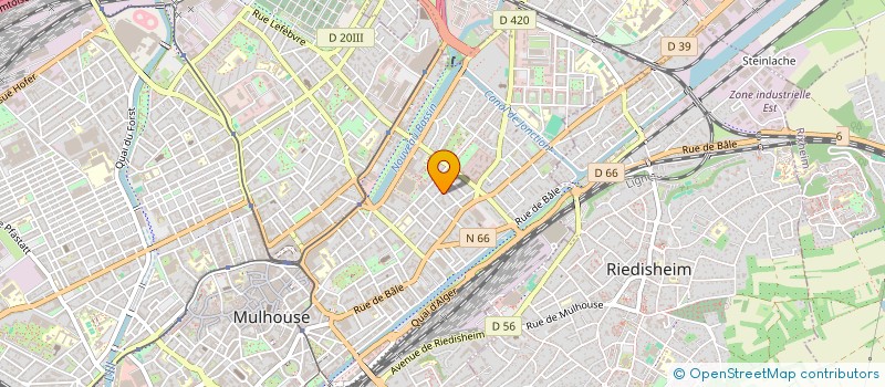 localisation de l'entreprise MADAME FANNY DELQUE  MULHOUSE