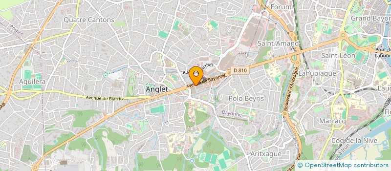 localisation de l'entreprise MADAME FANNY DEMOULINS  ANGLET