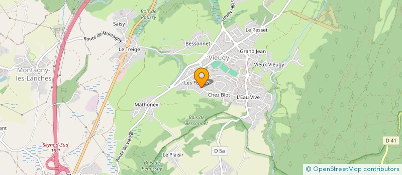 localisation de l'entreprise MADAME FANNY DESCARPENTRIES à ANNECY