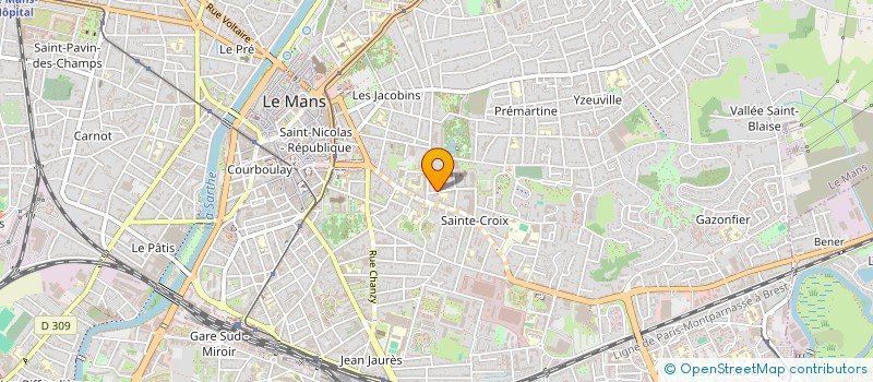 localisation de l'entreprise MADAME FANNY DESCLOMESNIL  LE MANS