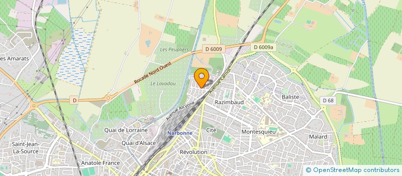 localisation de l'entreprise MADAME FANNY DESFOSSEZ  NARBONNE