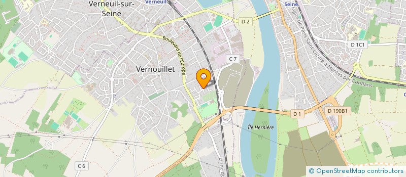 localisation de l'entreprise MADAME FANNY DESJARDINS  VERNOUILLET