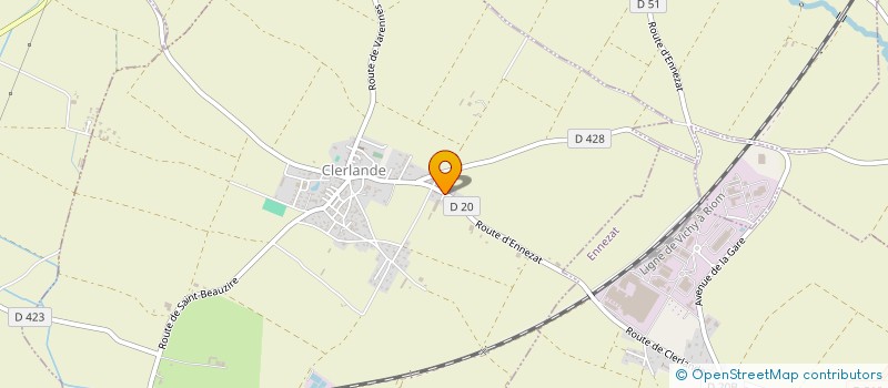 localisation de l'entreprise MADAME FANNY DESTHUILLIERS  CLERLANDE