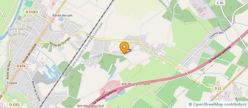 localisation de l'entreprise MADAME FANNY DESVIGNES  SAINT-DENIS-DE-PILE