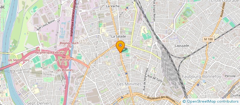 localisation de l'entreprise MADAME FANNY DEUMIER  TOULOUSE