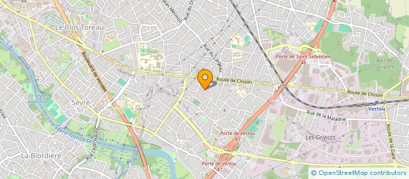 localisation de l'entreprise MADAME FANNY DOLIVET  VERTOU