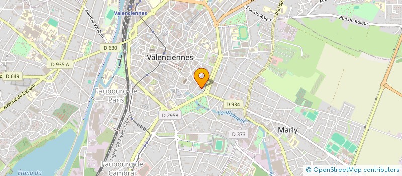 localisation de l'entreprise MADAME FANNY DONNEZ  VALENCIENNES