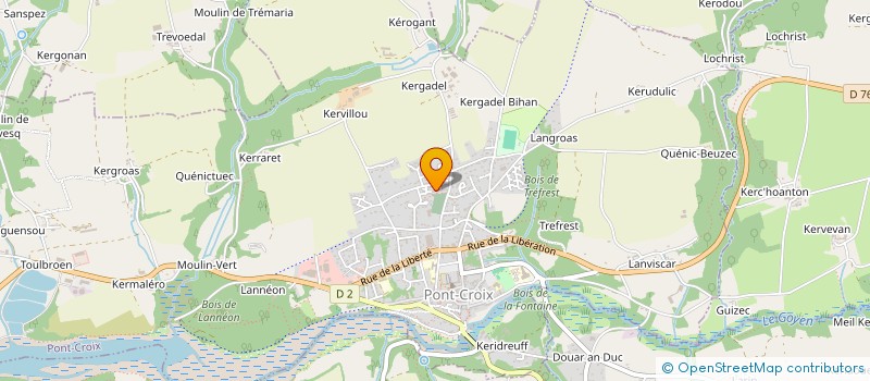 localisation de l'entreprise MADAME FANNY DRAY  PONT-CROIX