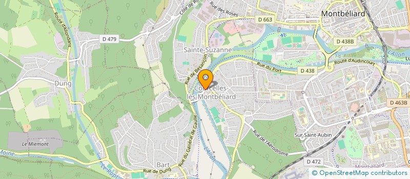 localisation de l'entreprise MADAME FANNY DREZET  DAMPIERRE-SUR-LE-DOUBS