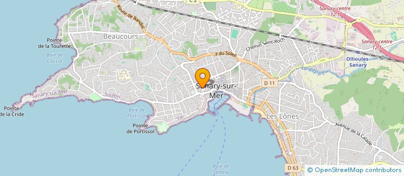 localisation de l'entreprise MADAME FANNY DRUINOT à SANARY-SUR-MER