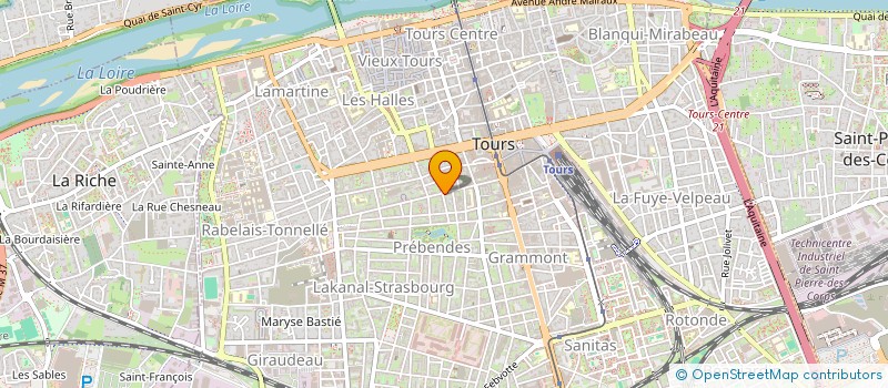 localisation de l'entreprise MADAME FANNY DUBOIS  TOURS