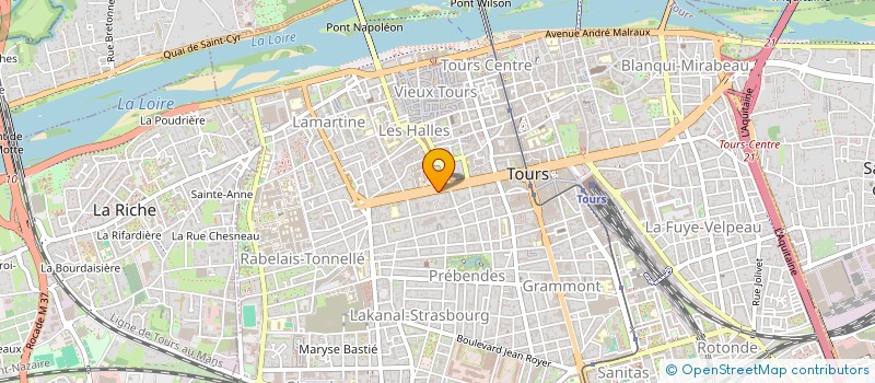 localisation de l'entreprise MADAME FANNY DUCHATEAU  TOURS