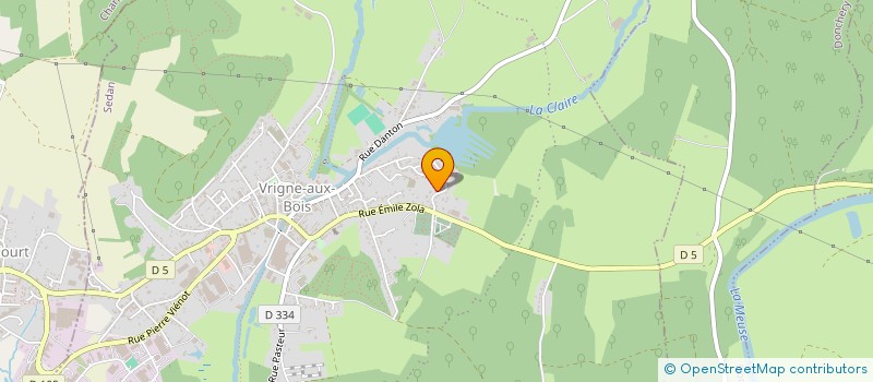 localisation de l'entreprise MADAME FANNY DUPRE  VRIGNE AUX BOIS