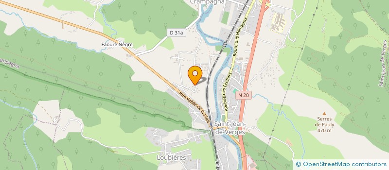 localisation de l'entreprise MADAME FANNY DUPUIS à CRAMPAGNA