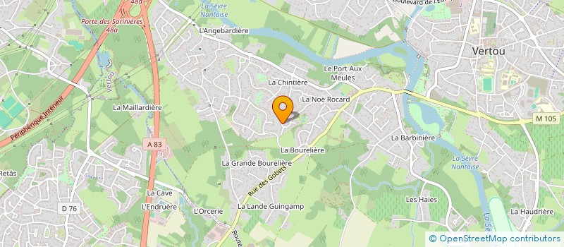 localisation de l'entreprise MADAME FANNY DURAND  VERTOU