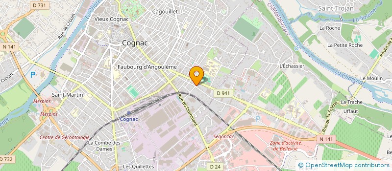 localisation de l'entreprise MADAME FANNY EMELINE COTTARD à COGNAC