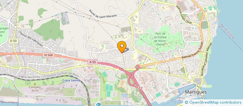 localisation de l'entreprise MADAME FANNY ESCUDIER  MARTIGUES