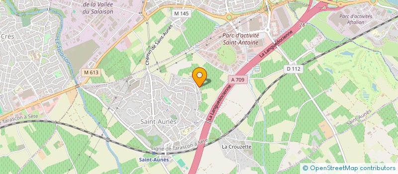 localisation de l'entreprise MADAME FANNY ESCURET  SAINT-AUNES