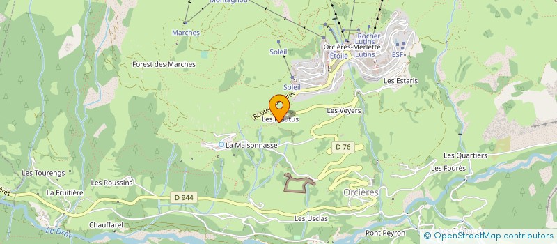 localisation de l'entreprise MADAME FANNY FABREGON  ORCIERES