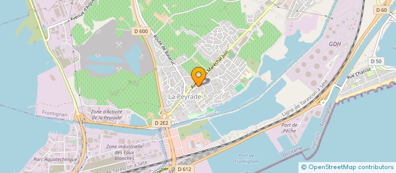 localisation de l'entreprise MADAME FANNY FAURE à FRONTIGNAN