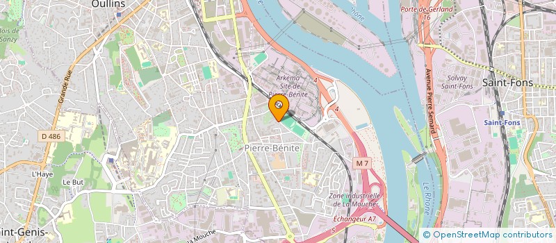 localisation de l'entreprise MADAME FANNY FERREOL  OULLINS-PIERRE-BENITE