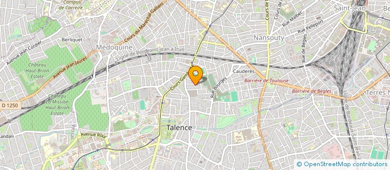 localisation de l'entreprise MADAME FANNY FERSING  TALENCE
